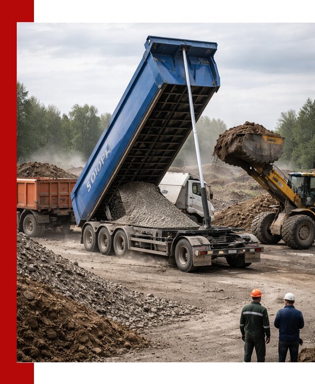 Аренда тонар 40 тонн в Котласе с доставкой материалов