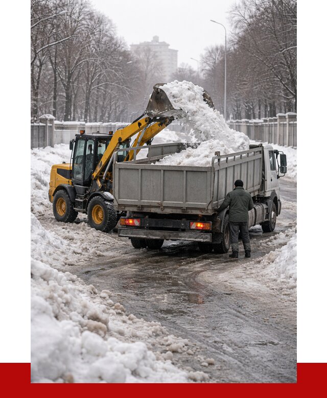 Вывоз снега с погрузкой в Котласе от 3627 р. ПРОНЕРУДКтл