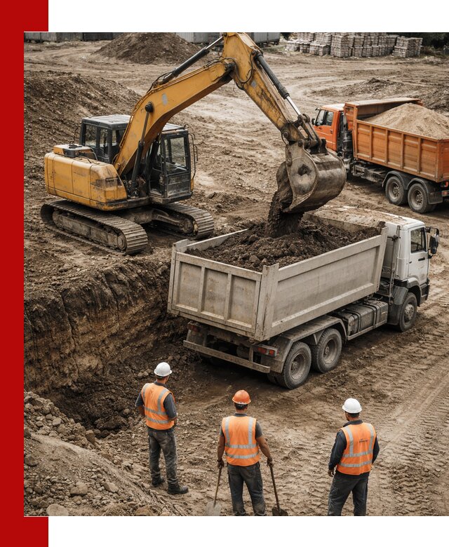 Разработка грунта для строительства и благоустройства в Котласе