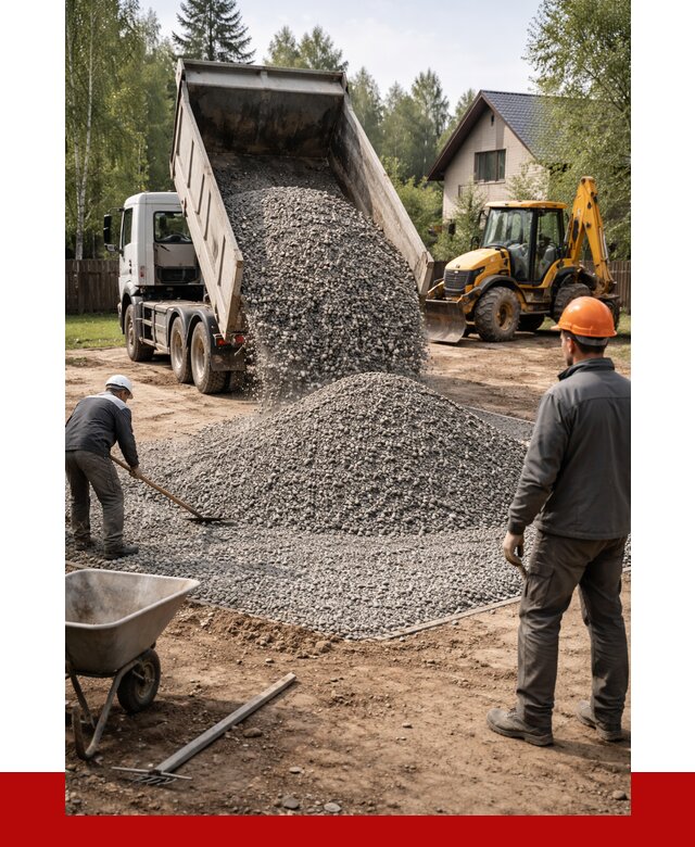 Отсыпка участка щебнем в Котласе от 6736 р. ПРОНЕРУДКтл