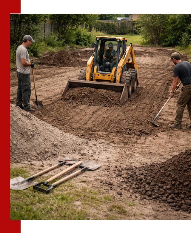 Планировка участка грунтом с вывозом и доставкой в Котласе
