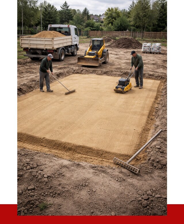 Устройство песчаной подушки в Котласе от 4663 р. ПРОНЕРУДКтл